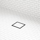 Signature Hardware Matte Black 6 in. Linear Shower Drain 