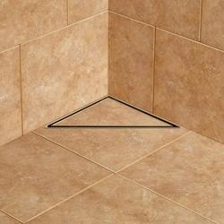 8 in. Linear Shower Drain in Brushed Gold