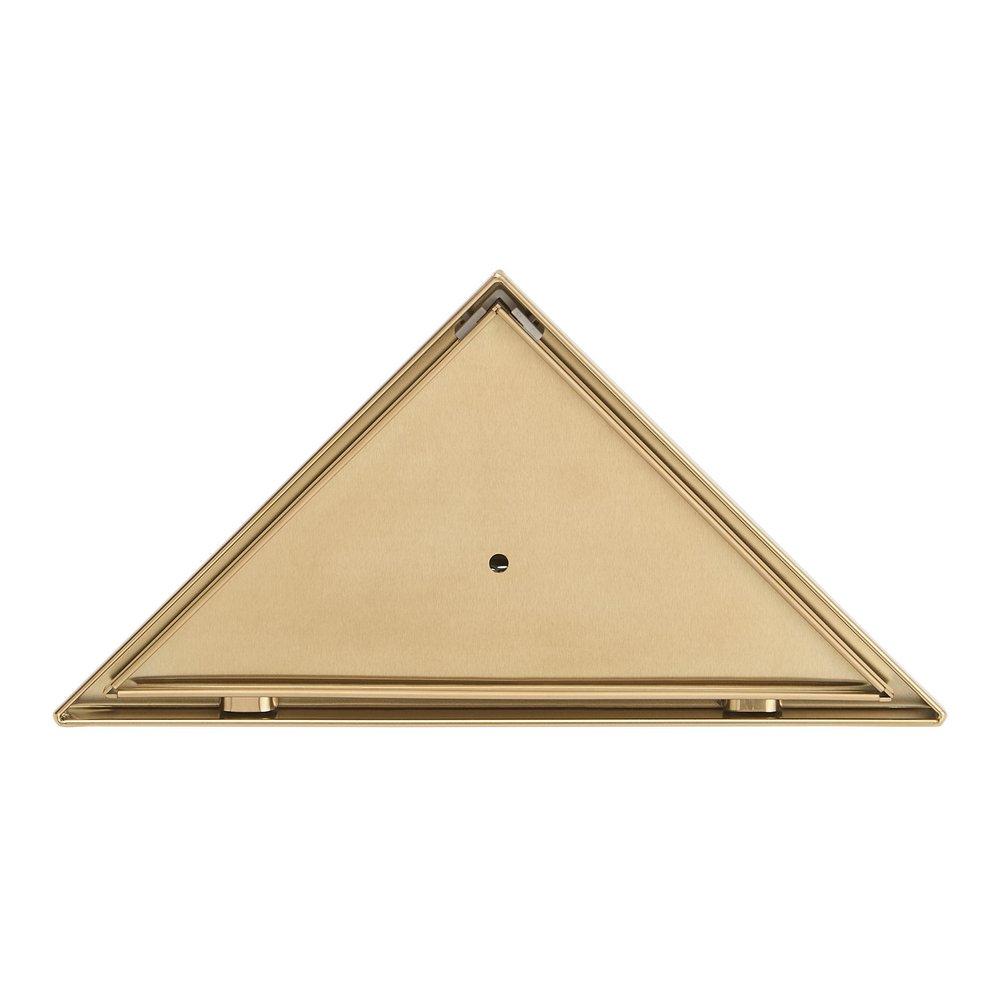 Signature Hardware Brushed Gold 8 in. Linear Shower Drain 