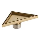 Signature Hardware Brushed Gold 8 in. Linear Shower Drain 