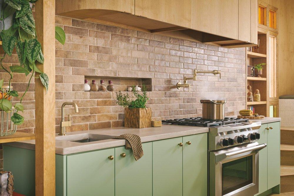 BRIZO FRANK LLOYD WRIGHT WALL MOUNT POT FILLER 