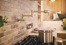 Wall Mount Pot Filler in Luxe Gold 