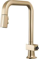 BRIZO FRANK LLOYD WRIGHT PULL-DOWN KITCHEN FAUCET WITH SQUARE SPOUT - LESS HANDLE 