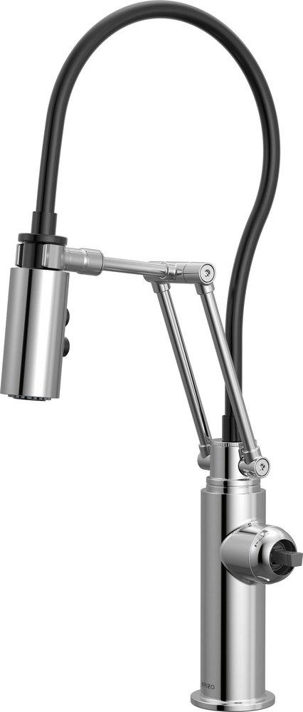 BRIZO ODIN ARTICULATING KITCHEN FAUCET - LESS HANDLE 