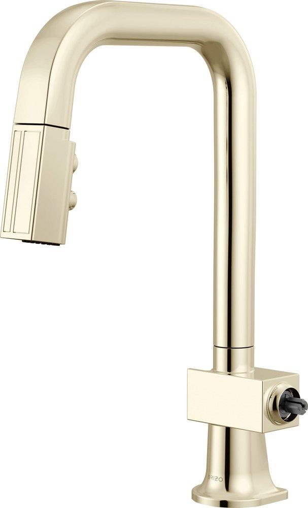 BRIZO FRANK LLOYD WRIGHT PULL-DOWN PREP FAUCET WITH SQUARE SPOUT - LESS HANDLE 