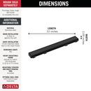 DELTA OTHER 24 REVERSIBLE LINEAR SHOWER DRAIN TRIM 