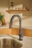 BRIZO FRANK LLOYD WRIGHT PULL-DOWN KITCHEN FAUCET ARC LEVER WITH GLASS INLAY HANDLE KIT 