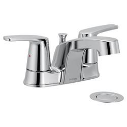 Two Handle Centerset Bathroom Sink Faucet in Chrome