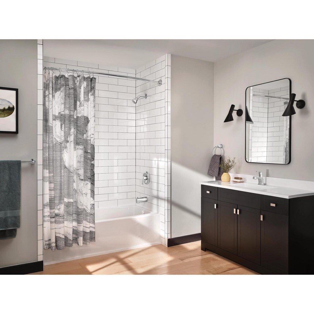 Single Handle Single Function Bathtub & Shower Faucet in Chrome (Trim Only) 