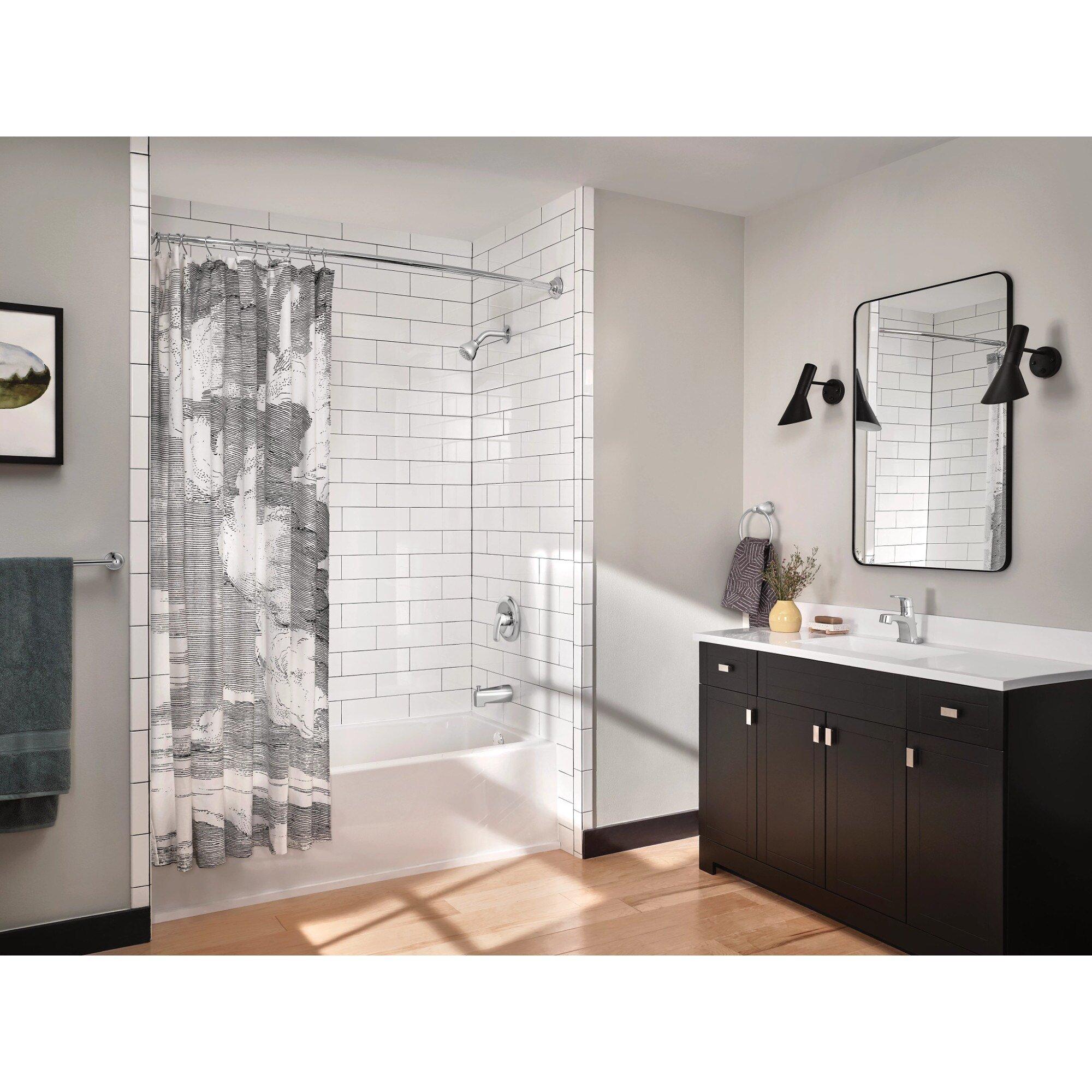 Single Handle Single Function Bathtub & Shower Faucet in Chrome (Trim Only) 