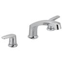 CHROME TWO-HANDLE LOW ARC ROMAN TUB FAUCET 