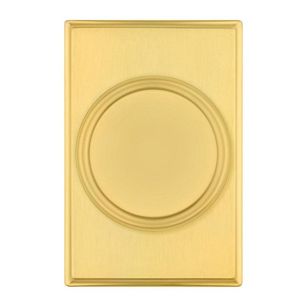 Sora Bed/Bath Knob W/ Rect Rose Sb 