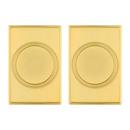Sora Bed/Bath Knob W/ Rect Rose Sb 