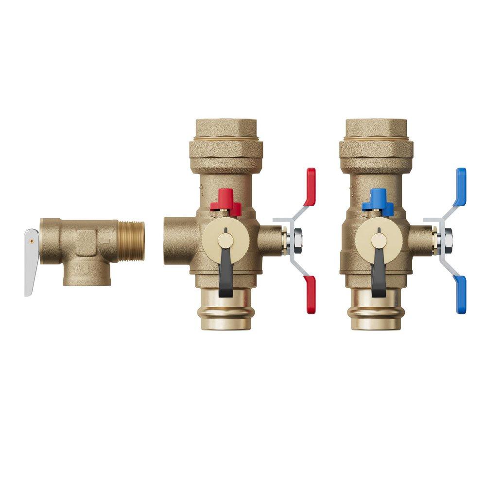 1 in. SWT Tankless Water Heater Valve Service Kit 