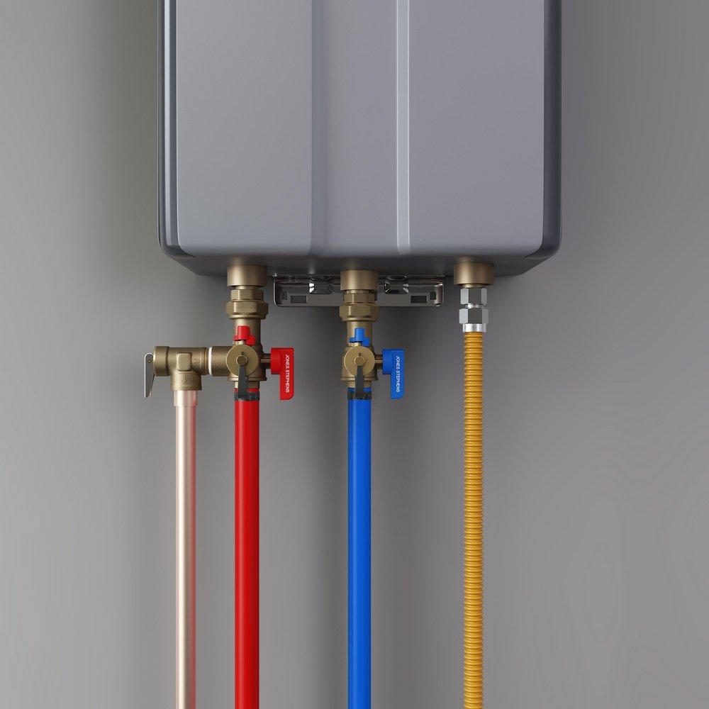3/4 in. F1807 Tankless Water Heater Valve Service Kit with Pressure Relief Valve 