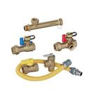 3/4 in. IPS Tankless Water Heater Valve Service Kit with Pressure Relief Valve, Sediment Trap, Gas Connector and Gas Ball Valve 