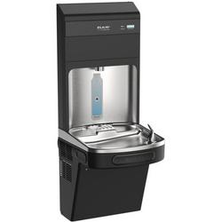Refrigerated Bottle Filling Station with Single Water Cooler & Ultra-Capacity Lead Filter & UV Protection in Black Stainless