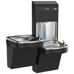 Bottle Filling Station & Bi-Level Cooler with Ultra-Capacity Lead Filter & UV Protection in Black Stainless