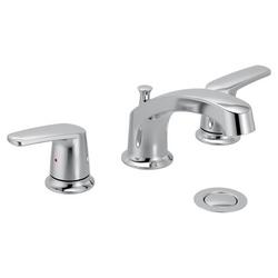 Two Handle Widespread Bathroom Sink Faucet in Chrome