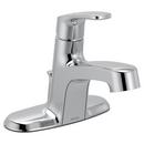 CHROME ONE-HANDLE LOW ARC BATHROOM FAUCET 