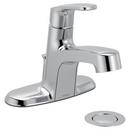 CHROME ONE-HANDLE LOW ARC BATHROOM FAUCET 