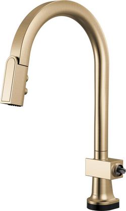 Single Handle Touchless Pull Down Kitchen Faucet in Luxe Gold (Handle Sold Separately)
