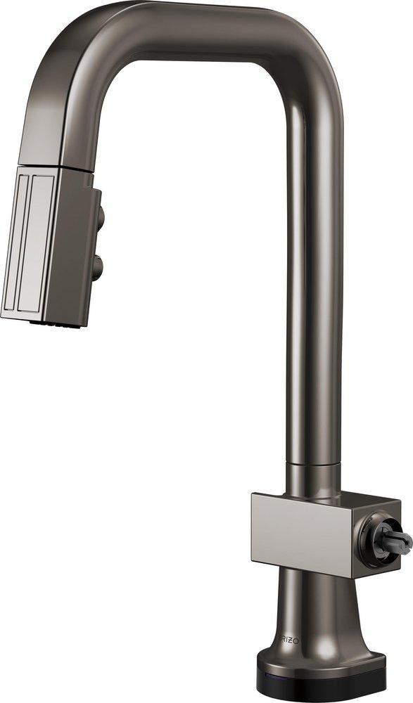 BRIZO FRANK LLOYD WRIGHT SMARTTOUCH PULL-DOWN PREP FAUCET WITH SQUARE SPOUT - LESS HANDLE 