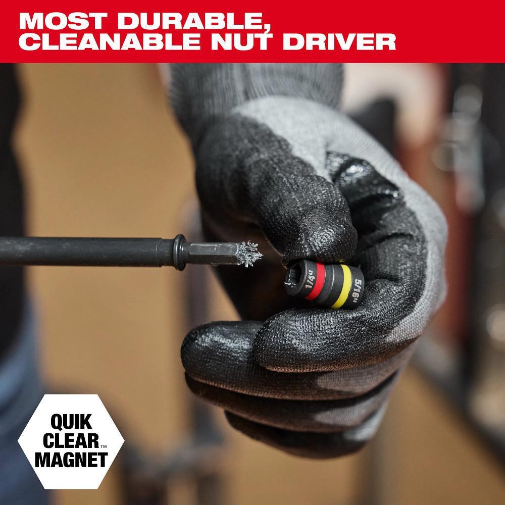 Shockwave Impact Duty 1/4 And 5/16 X 6 Quik-Clear 2-In-1 Magnetic Nut Driver 