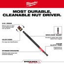 SHOCKWAVE IMPACT DUTY 1/4 AND 5/16 X 6 QUIK-CLEAR 2-IN-1 MAGNETIC NUT DRIVER 