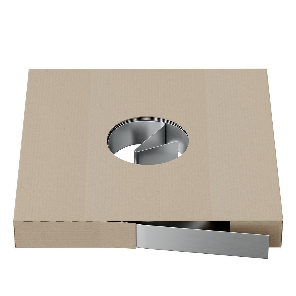 PROSELECT&reg; Metallic Silver 1 in. x 100 ft. Galvanized Duct Strap 