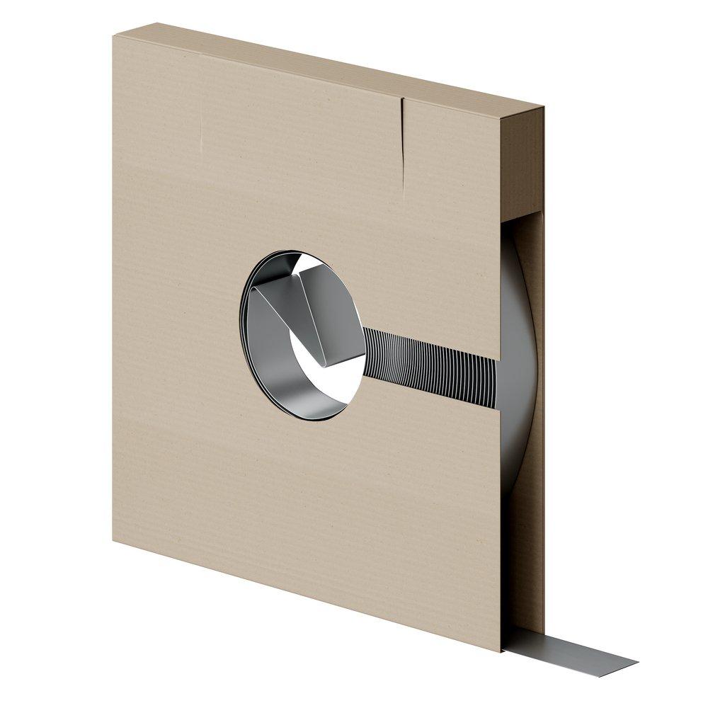 PROSELECT&reg; Metallic Silver 1 in. x 100 ft. Galvanized Duct Strap 