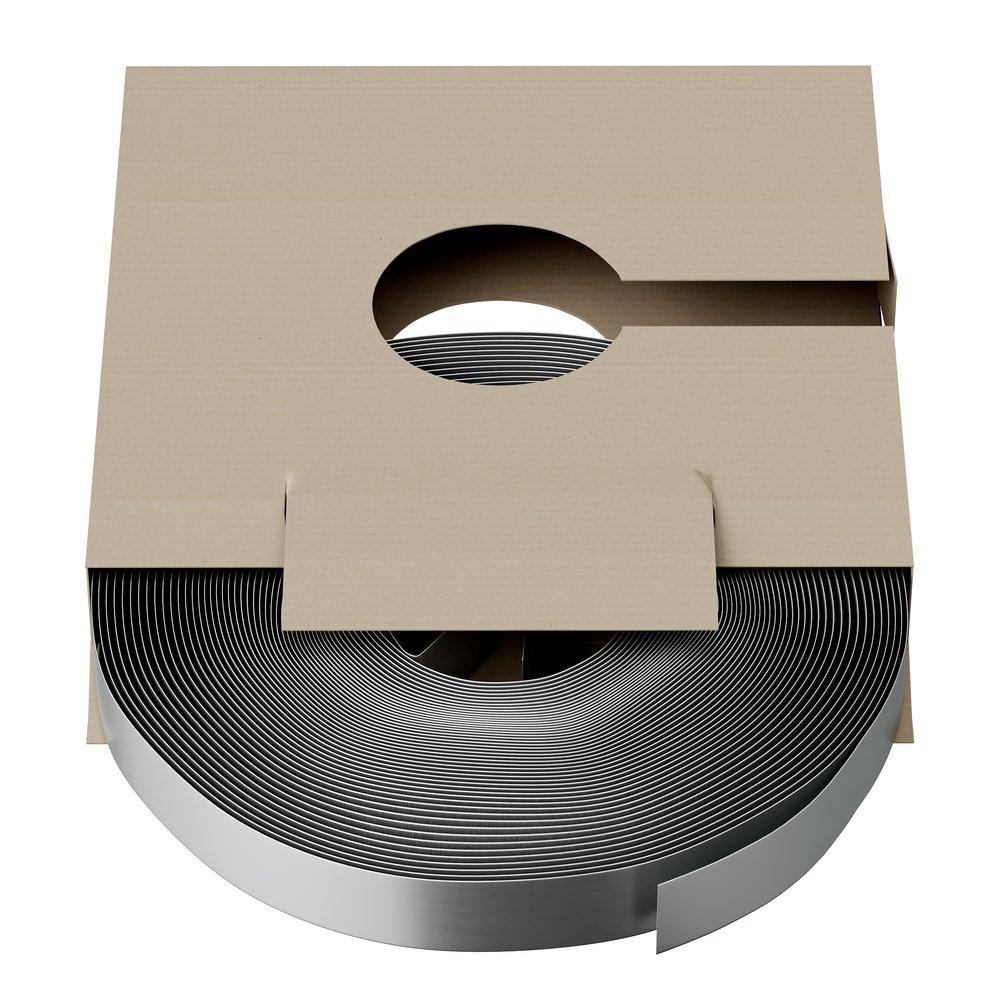 PROSELECT&reg; Metallic Silver 1 in. x 100 ft. Galvanized Duct Strap 