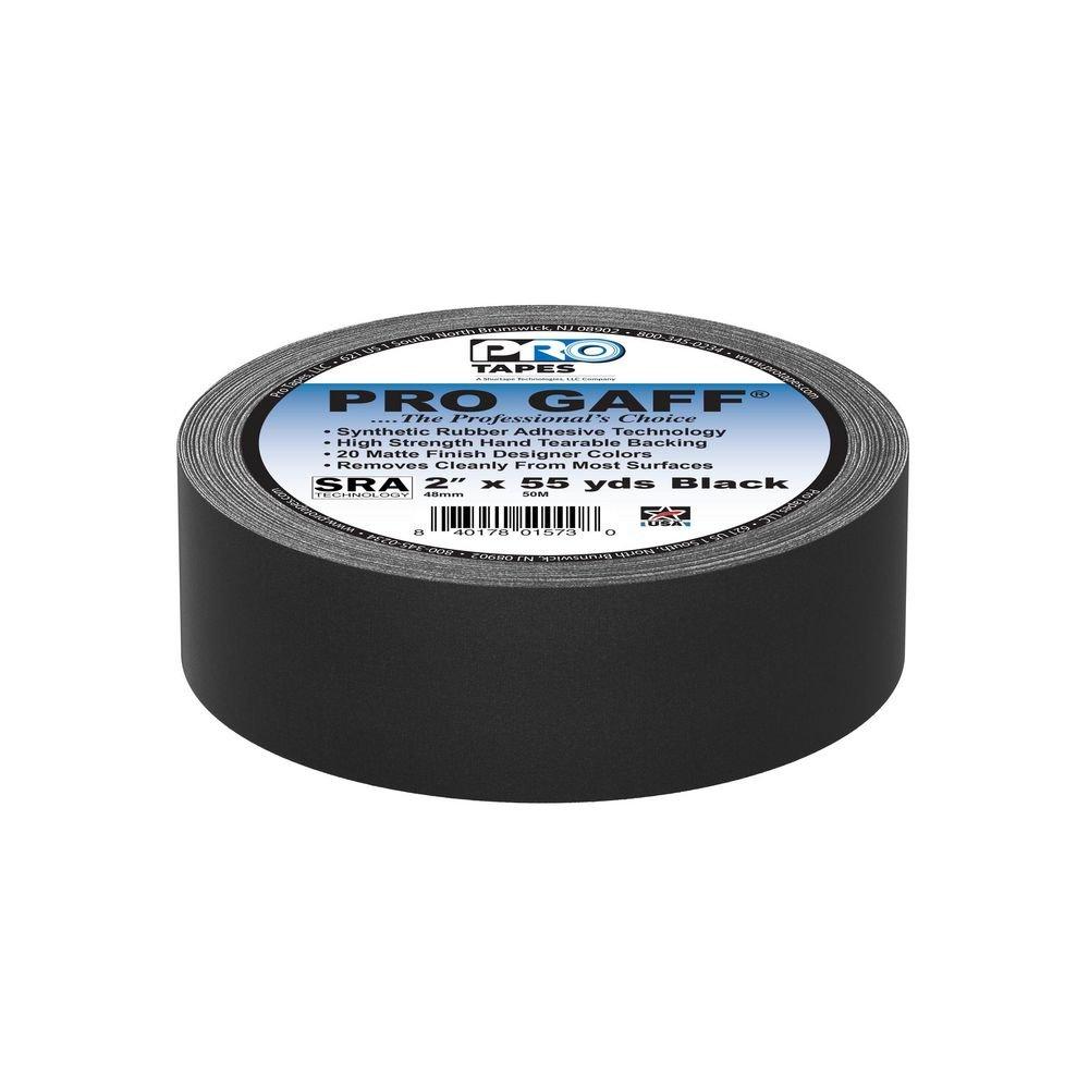 2 in x 55 yd Black Premium Professional Grade Gaffer Tape 
