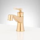 1.2 GPM Single Hole Bathroom Faucet with Pop-Up Drain in Brushed Gold 