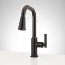 1.8 GPM Single Handle Pull Down Kitchen Faucet in Matte Black 