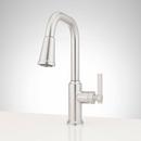 1.8 GPM Single Handle Pull Down Kitchen Faucet in Stainless Steel 