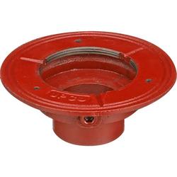 2 in. Push On Cast Iron Drain Body with Top Flange & Clamp
