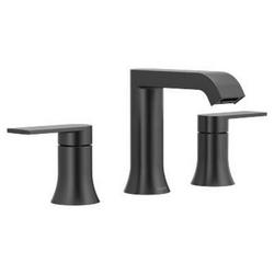 Two Handle Widespread Bathroom Sink Faucet in Matte Black