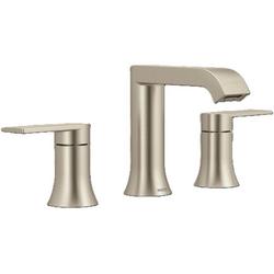 Two Handle Widespread Bathroom Sink Faucet in Brushed Nickel