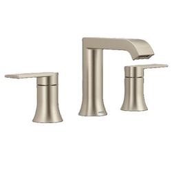 Two Handle Widespread Bathroom Sink Faucet in Brushed Nickel