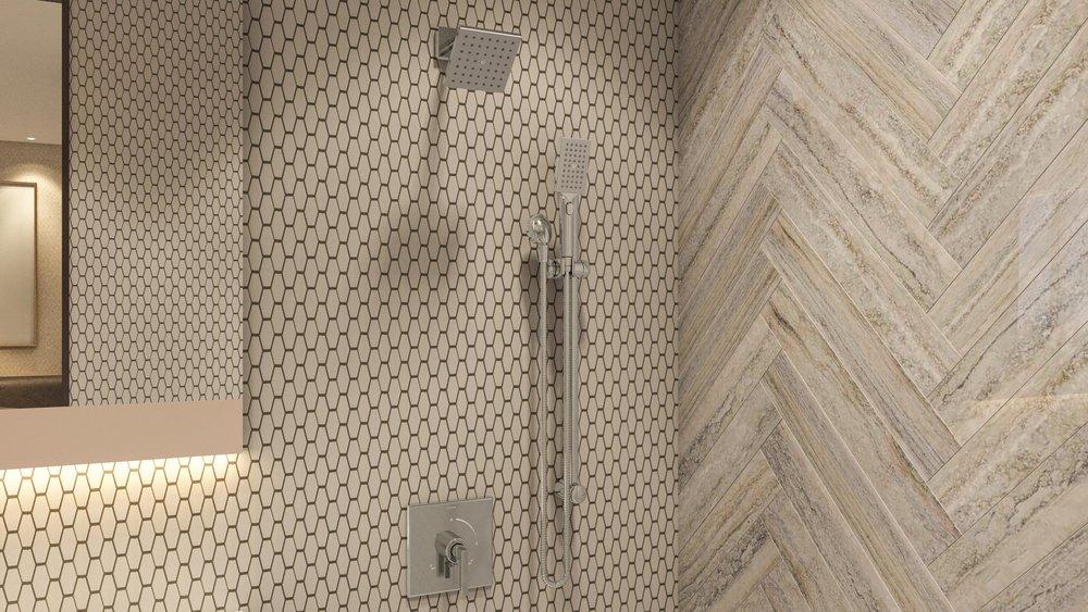 One Handle Single Function Bathrub & Shower Faucet in Polished Chrome 