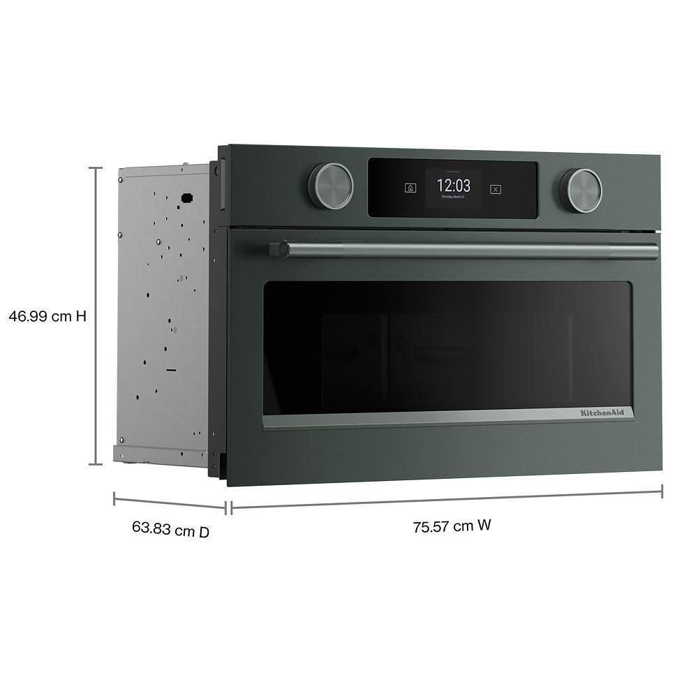 30" W Built In Wall Microwave Oven with Air Fry in Juniper 