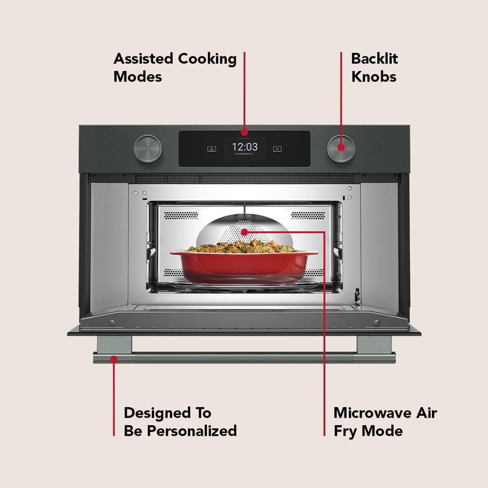 30" W Built In Wall Microwave Oven with Air Fry in Juniper 