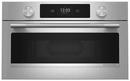 30"W Built In Wall Microwave with Air Fry and Drop Down Door in PrintShield Stainless Steel 