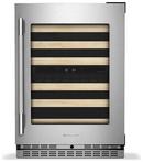 24"W Built In 2 Temp Zone 46 Wine Cellar Storage Center with Glass Viewing Door in PrintShield Stainless Steel 
