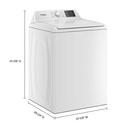 27" 4.0 cu. ft. Top Load Washer with Sanitize Cycle and Agitator in White 