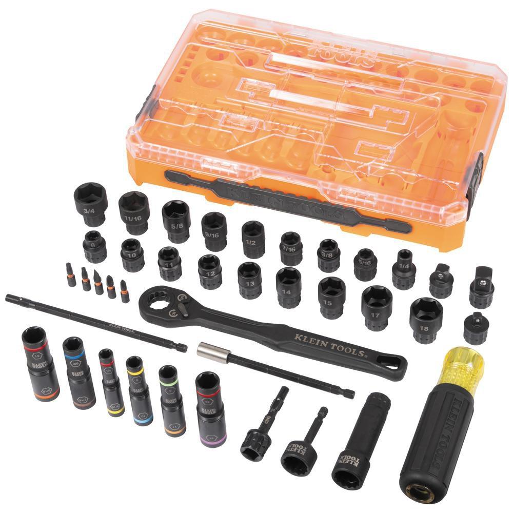 KNECT COMPLETE IMPACT PASS THROUGH AND FLIP SOCKET SET 39-PIECE 