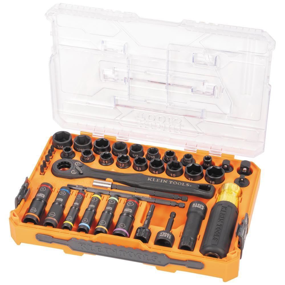 KNECT COMPLETE IMPACT PASS THROUGH AND FLIP SOCKET SET 39-PIECE 