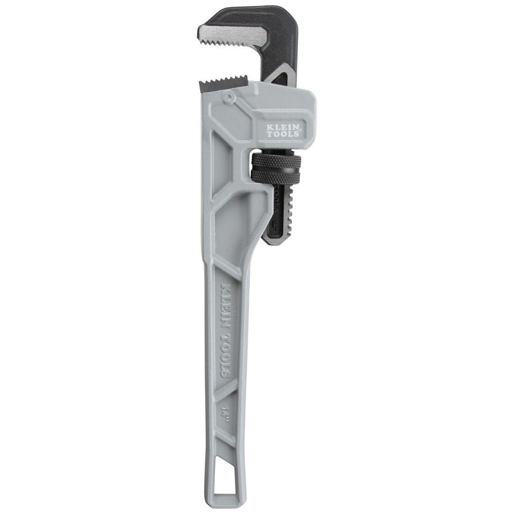 ADJUSTABLE CAST ALUMINUM PIPE WRENCH 14-INCH 
