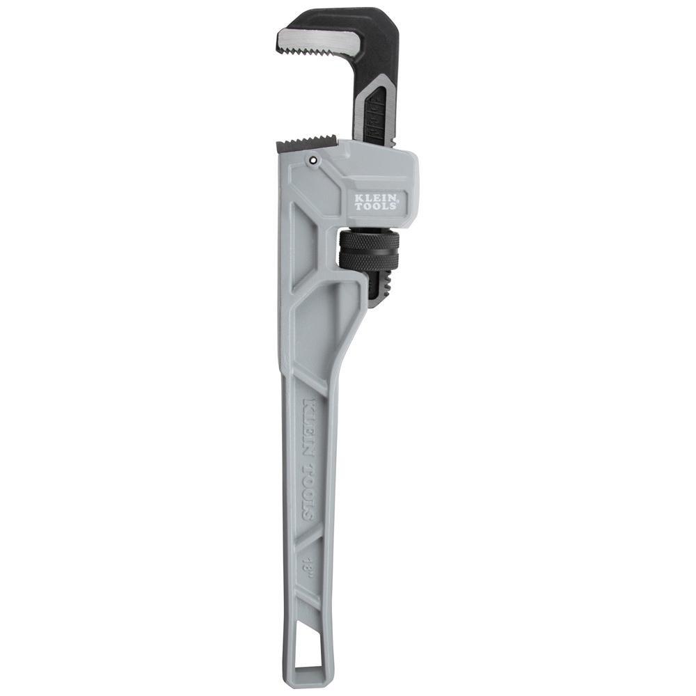 ADJUSTABLE CAST ALUMINUM PIPE WRENCH 18-INCH 